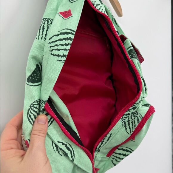 Kavu Rope Sling Canvas Water Resistant Crossbody Backpack Mint Watermelon Print main image 6